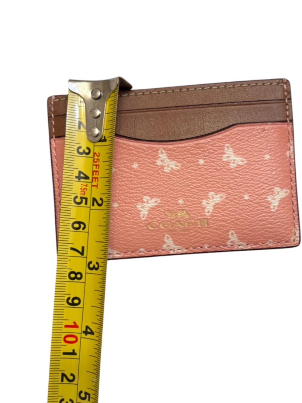 Coach pink brown butterfly card holder - Picture 4 of 4